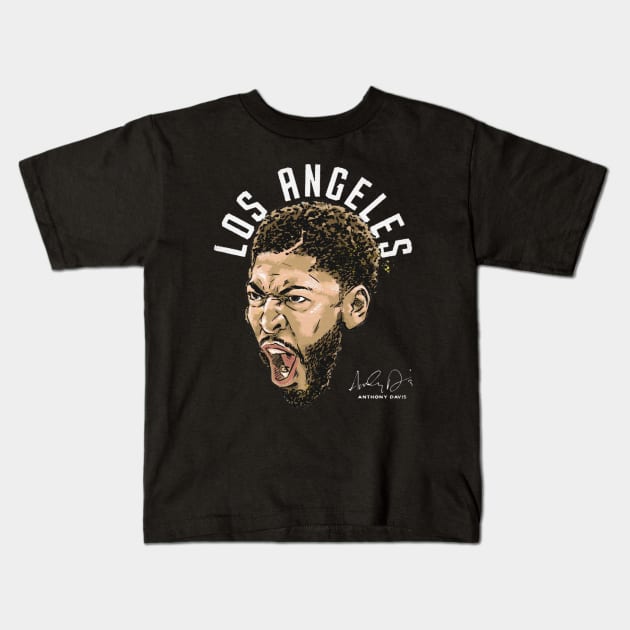 anthony davis portrait city arc Kids T-Shirt by mazihaya pix